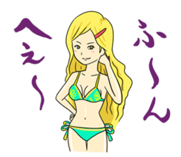 Sticker on the theme of suntan.Season 2 sticker #7042010