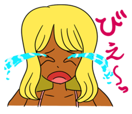 Sticker on the theme of suntan.Season 2 sticker #7042021