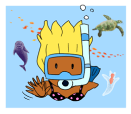 Sticker on the theme of suntan.Season 2 sticker #7042036