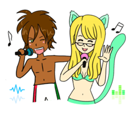 Sticker on the theme of suntan.Season 2 sticker #7042038