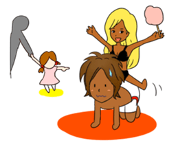 Sticker on the theme of suntan.Season 2 sticker #7042044