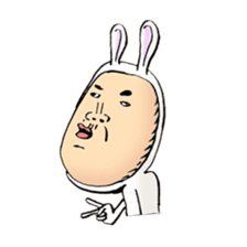 rabbit man 4 sticker #7153531