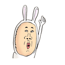 rabbit man 4 sticker #7153541