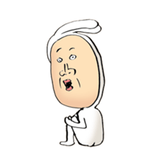 rabbit man 4 sticker #7153548