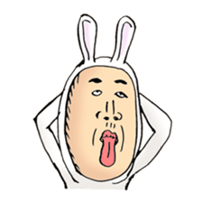 rabbit man 4 sticker #7153553