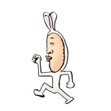rabbit man 4 sticker #7153558