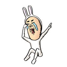rabbit man 5 sticker #7265379