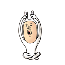 rabbit man 5 sticker #7265381