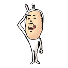 rabbit man 5 sticker #7265386