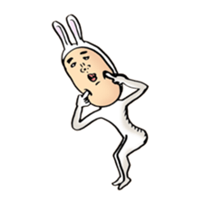 rabbit man 5 sticker #7265387