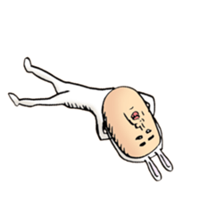 rabbit man 5 sticker #7265389