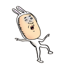 rabbit man 5 sticker #7265390
