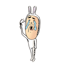 rabbit man 5 sticker #7265391