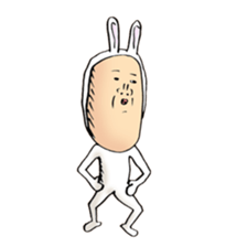 rabbit man 5 sticker #7265393