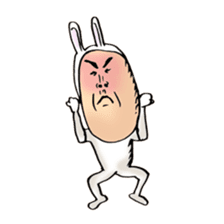 rabbit man 5 sticker #7265394