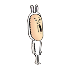 rabbit man 5 sticker #7265396