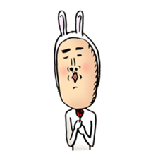 rabbit man 5 sticker #7265400