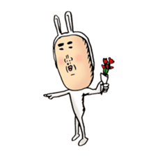 rabbit man 5 sticker #7265401