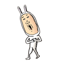 rabbit man 5 sticker #7265402