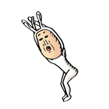 rabbit man 5 sticker #7265406