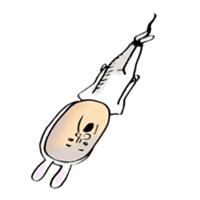 rabbit man 5 sticker #7265415