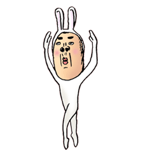 rabbit man 6 sticker #7294972
