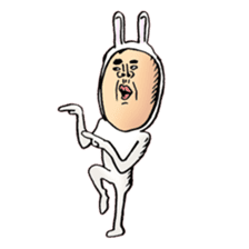 rabbit man 6 sticker #7294974