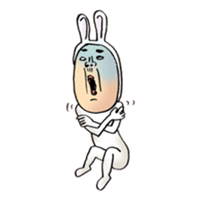 rabbit man 6 sticker #7294983