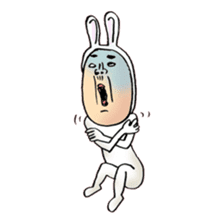 rabbit man 6 sticker #7294983