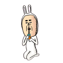 rabbit man 6 sticker #7294984