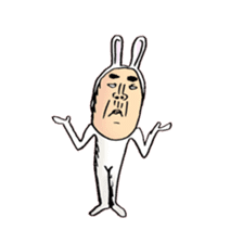 rabbit man 6 sticker #7294995