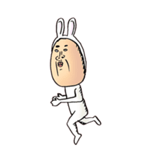 rabbit man 6 sticker #7294997