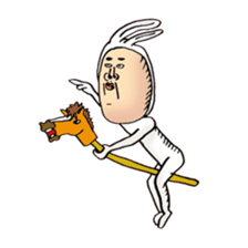 rabbit man 6 sticker #7294998