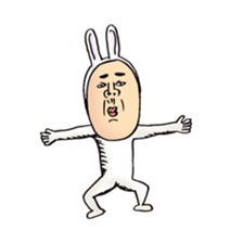 rabbit man 6 sticker #7295002