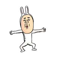 rabbit man 6 sticker #7295002