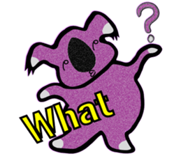 8 colors koala Sticker English sticker #7717039