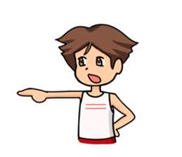 The boy of club activities sticker #8557046