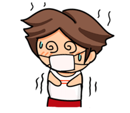 The boy of club activities sticker #8557049