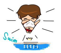 The boy of club activities sticker #8557054