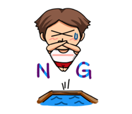 The boy of club activities sticker #8557057