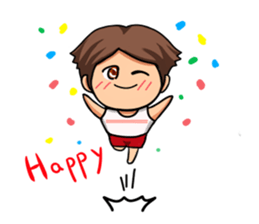 The boy of club activities sticker #8557058