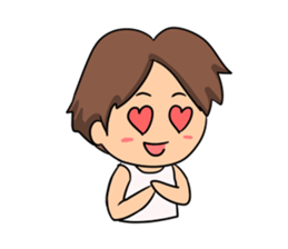 The boy of club activities sticker #8557065