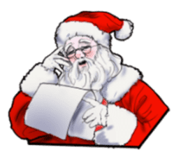 The Santa Claus is coming to town. sticker #8796338