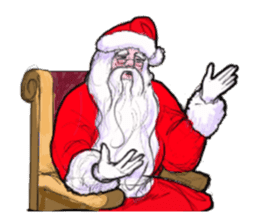 The Santa Claus is coming to town. sticker #8796339