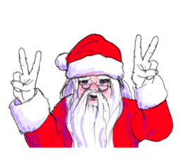 The Santa Claus is coming to town. sticker #8796343