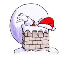 The Santa Claus is coming to town. sticker #8796345