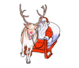 The Santa Claus is coming to town. sticker #8796349
