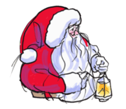 The Santa Claus is coming to town. sticker #8796354