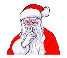 The Santa Claus is coming to town. sticker #8796355