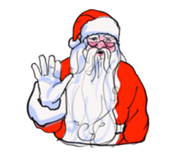 The Santa Claus is coming to town. sticker #8796359